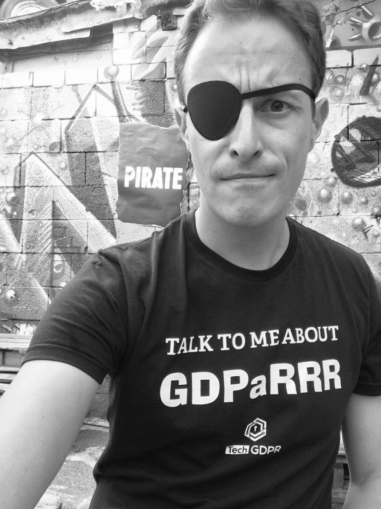 TechGDPR CEO Silvan Jongerius at the Pirate Summit 2108